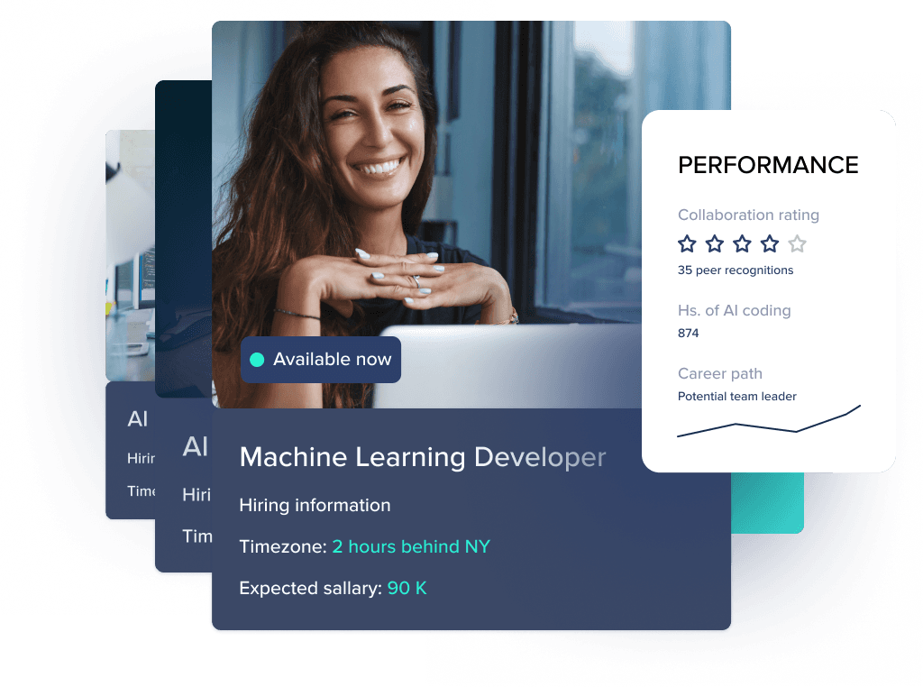 Cuéntanos sobre tus necesidades, y obtiene talento en AI en menos de 48hs.